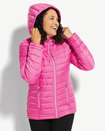 MySTYLE Women's Winter Puffer Jacket Pink