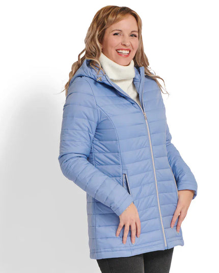 MySTYLE Women's Winter Puffer Jacket Sky Blue