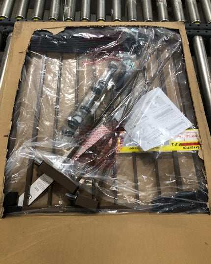 Cumbor 75-103 cm Baby Gate for Stairs, Mom's Choice Awards(Brown)