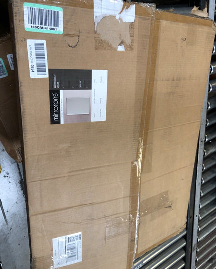 Mirrorons Beveled Mirror, Bathroom Mirrors for Wall 16" x 20", Frameless Rectangle Bathroom Mirror with Beveled Edge, Hangs Horizontally or Vertically, Tempered Glass Upgraded Packing