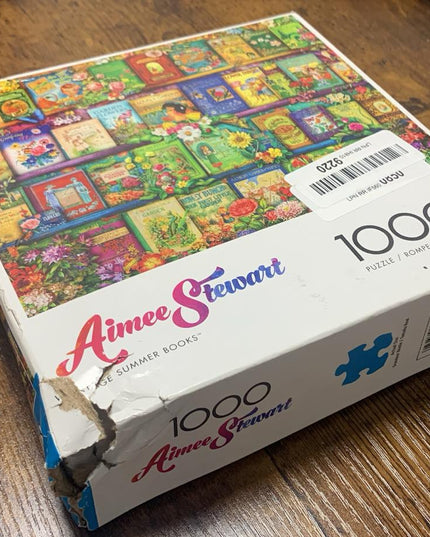 SEALED - Buffalo Games - Aimee Stewart - Vintage Summer Books - 1000 Piece Jigsaw Puzzle