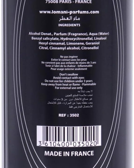 Lomani Intense Night by Lomani Eau De Parfum Spray 3.3 oz for Women