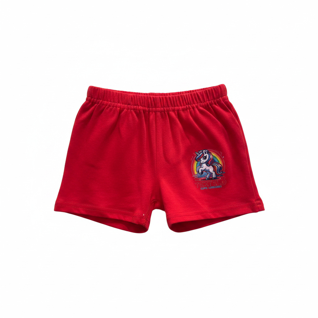 Red Unicorn Shorts - Shot 2