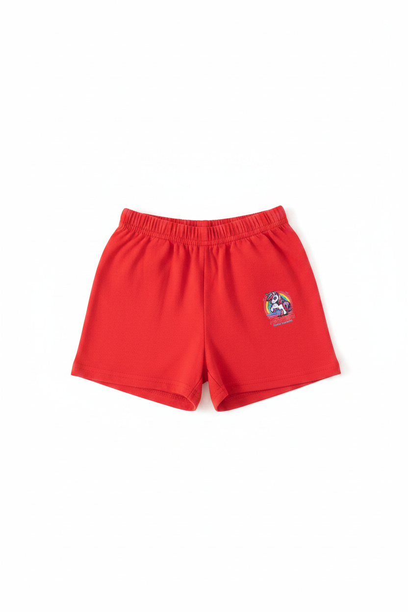 Red Unicorn Shorts