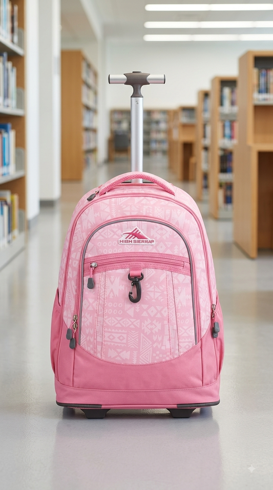 High Sierra Chaser Wheeled Backpack, Pink, 20"