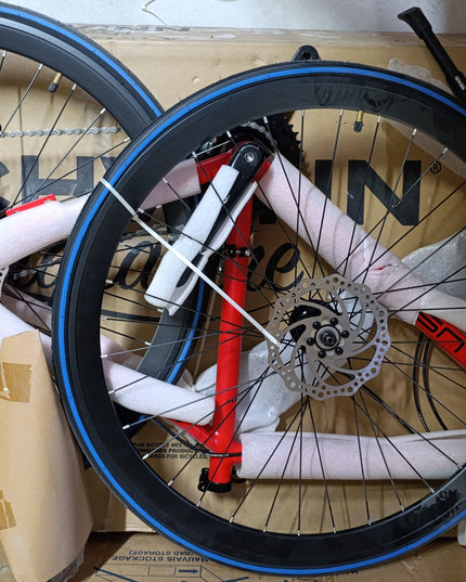 Zyklus Hybrid Bike- 700c-Red / Black / M