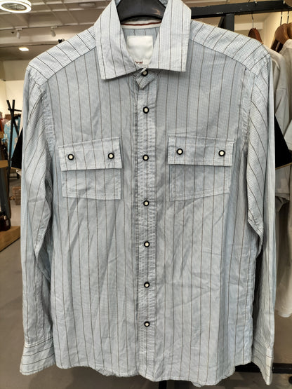 Cabral Light Blue Dress Shirt With Stripes