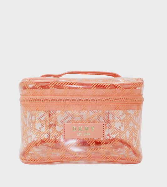 Clearance of DKNY Pouch – Lucid Dream Traincase orange Lace Storage