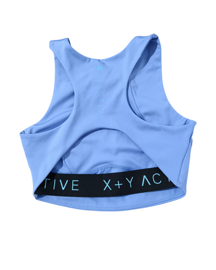 X+Y ACTIVE Women's bra in a cool blue color