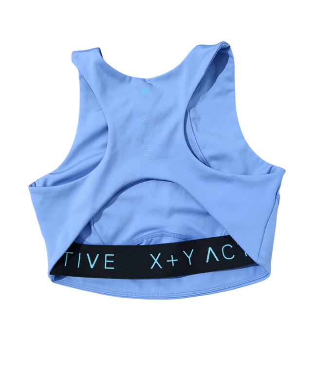 X+Y ACTIVE Women's bra in a cool blue color