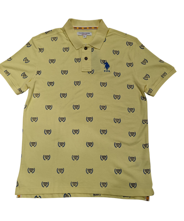 U. S.POLO ASSN SINCE1890 LIME YELLOW T-SHIRT
