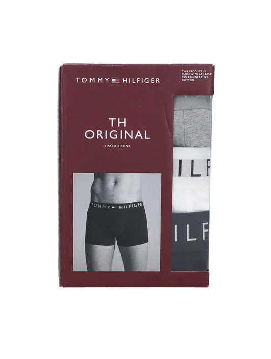TOMMY HILFIGER TH ORIGINAL 3 PACK TRUNK ( BLACK - GREY - WHITE)