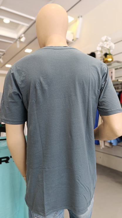 Bs Style Men'S Grey "Earth" Graphic Printed T-Shirt