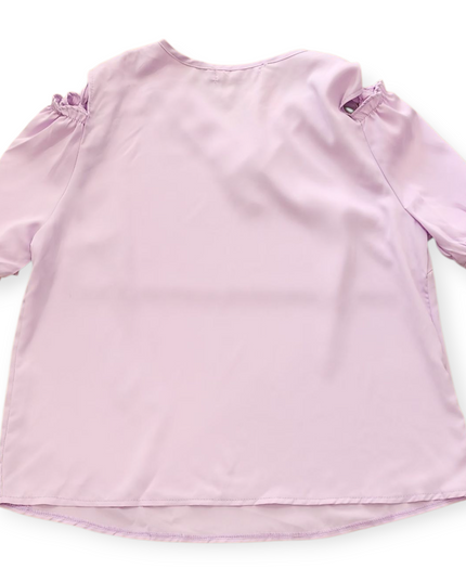 J&J NEW FASHION WOMEN'S PURPLE SHORT SLEEVE TOP