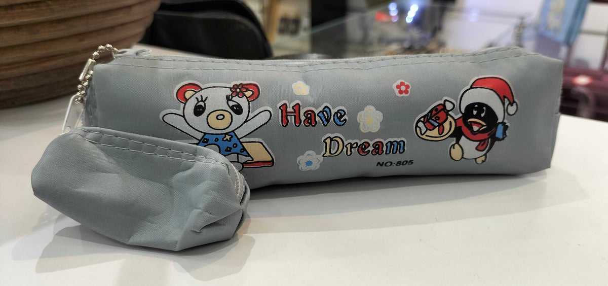 Grey NO:805 Have Dream pencil case with matching pouch