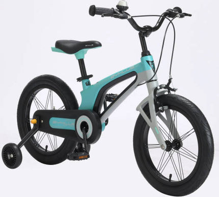 Zyklus 16" Spark Magnesium Kids Bike, Alloy Frame-- open box, Lightweight And Durable Bicycle, Adjustable Seat, Disc Brakes, For children Aged 4-8 Years, High Quality, Teal | ZYK-SPRK-TEL