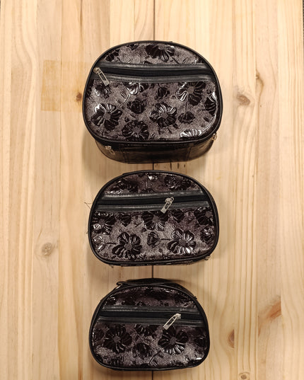 Makeup bag 3 Set for women / Purple