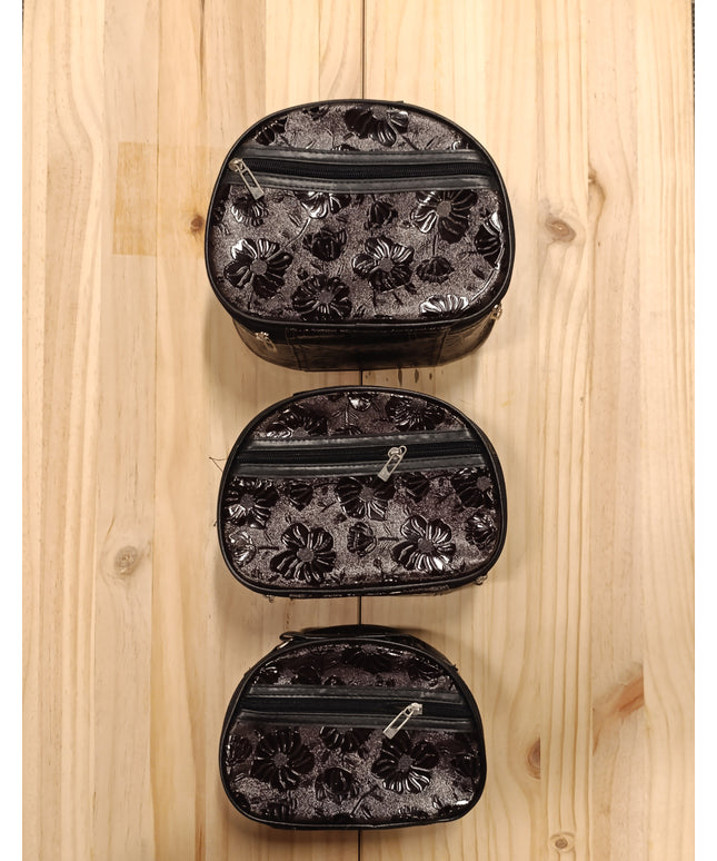 Makeup bag 3 Set for women / Purple