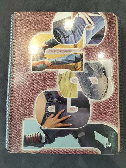 Unipapel "Jeans" Spiral Notebook 4Pcs (1 Red, 1 Green, 2 Blue)