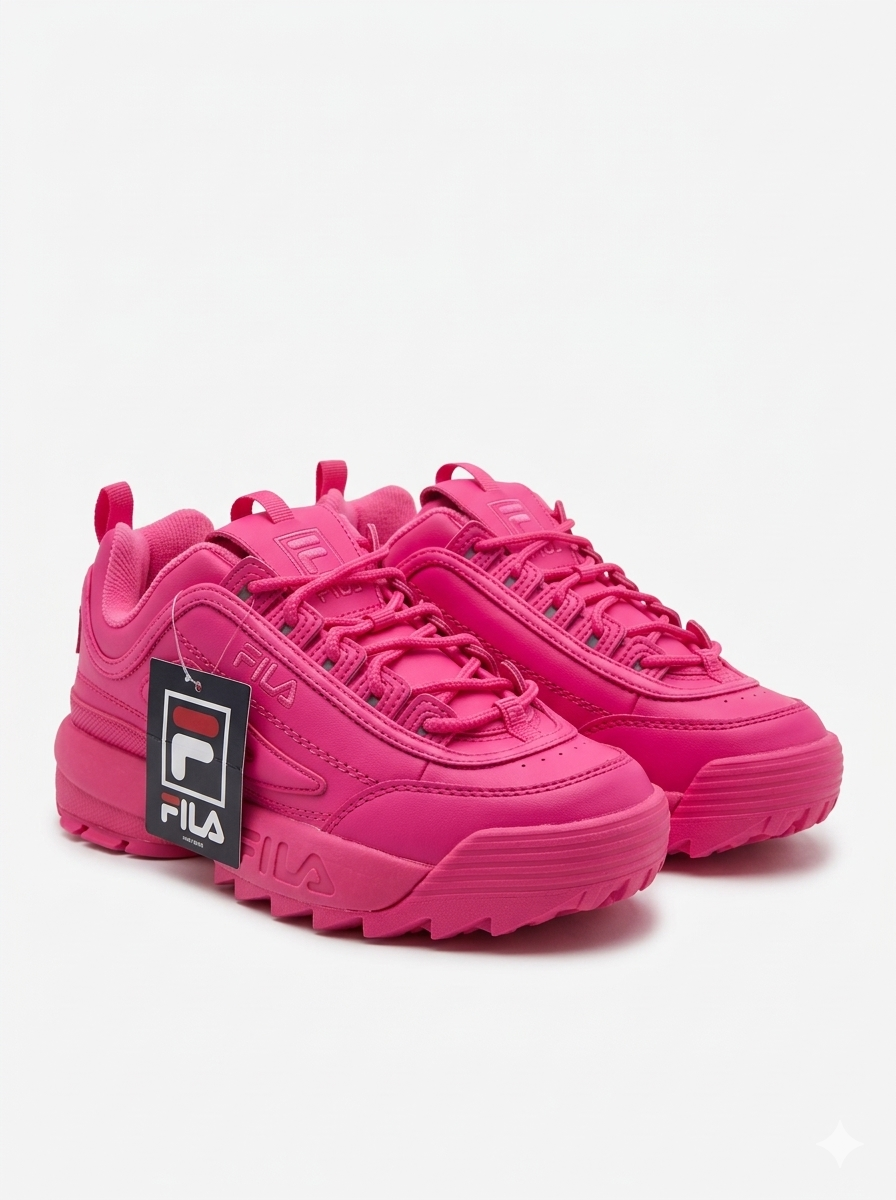Fila Disruptor Ii Premium 'Super Pink' Kids Shoes