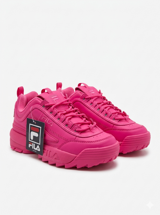 Fila Disruptor Ii Premium 'Super Pink' Kids Shoes