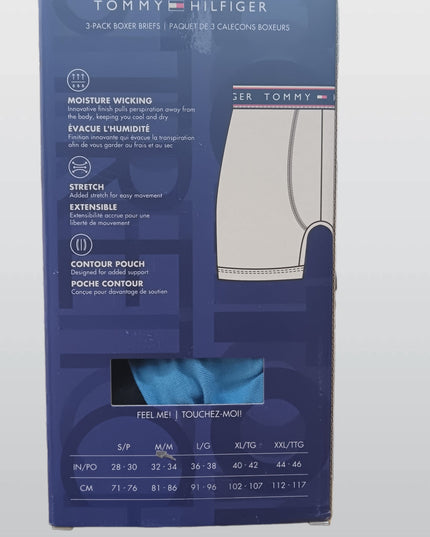 TOMMY HILFIGE 3-PACK BOXER COTTON STRETCH BLUE M1
