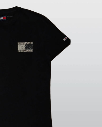 Tommy Jeans Men’s Black Cotton T-Shirt