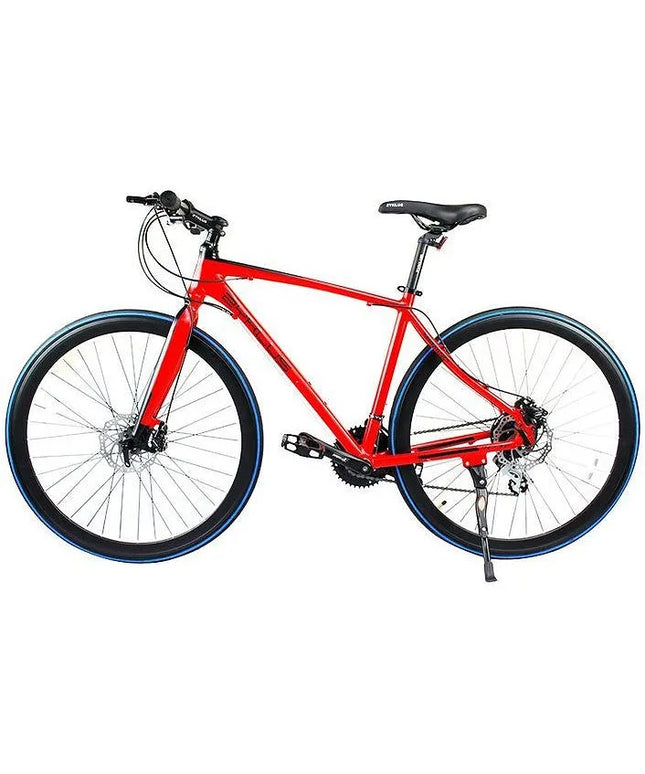 Zyklus Hybrid Bike- 700c-Red / Black / M