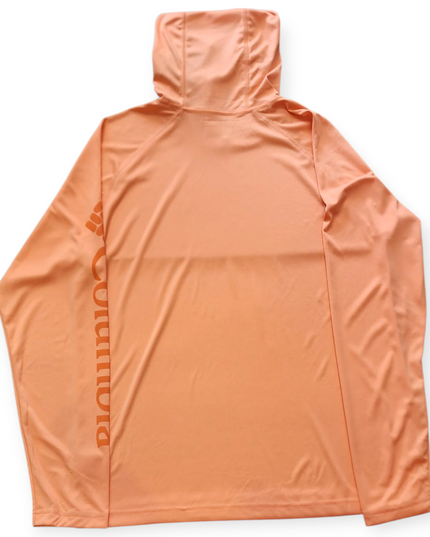 COLUMBIA WOMEN'S OMNI-SHADE PEACH FULL SLEEVE SWEATER WITH HOOD