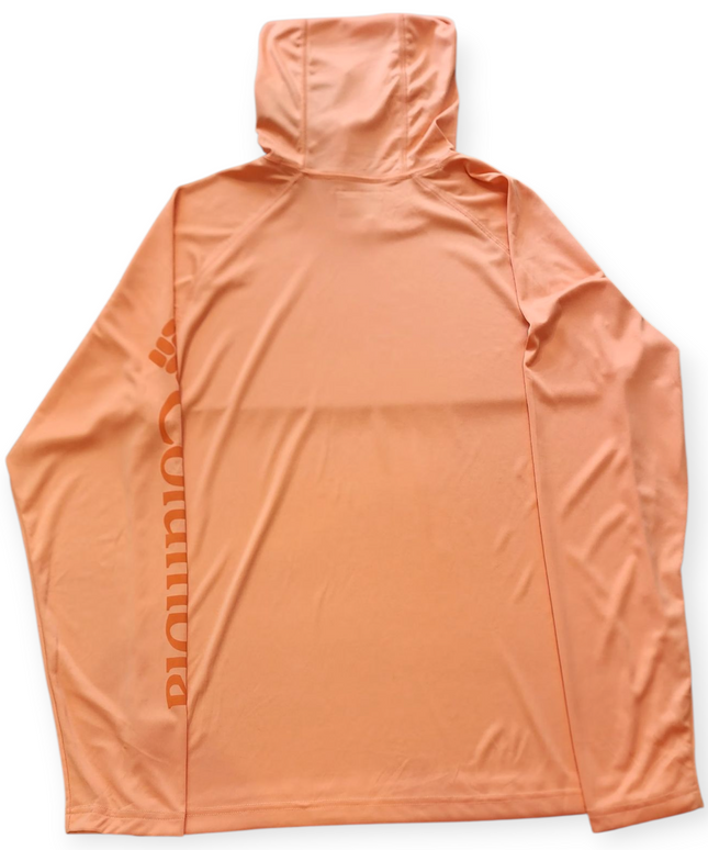 COLUMBIA WOMEN'S OMNI-SHADE PEACH FULL SLEEVE SWEATER WITH HOOD