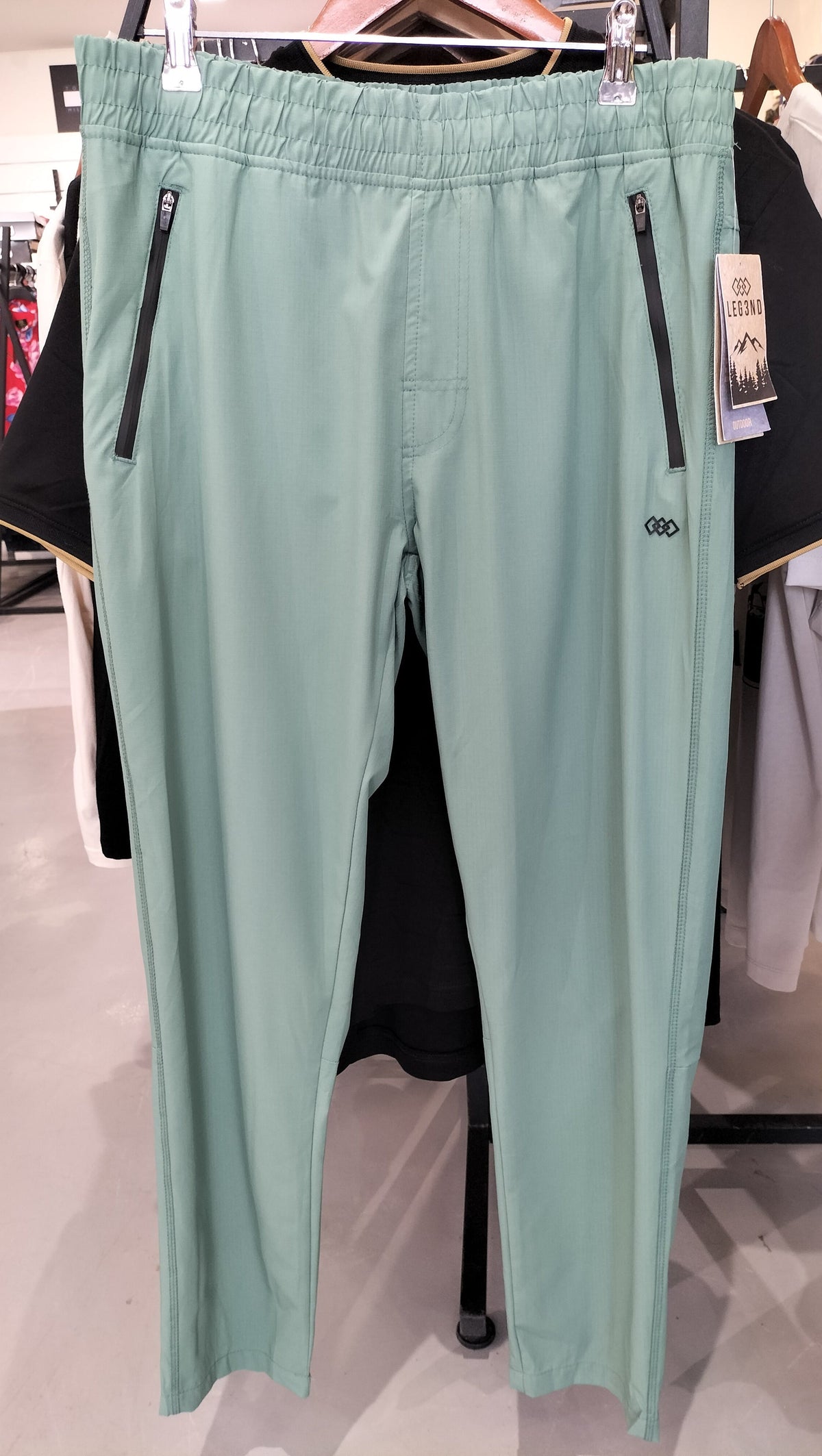 Leg3Nd Men'S Aquamarine Tapered Athletic Pants