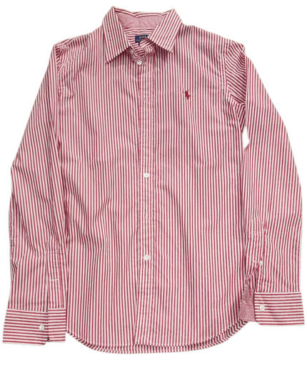 Ralph Lauren Polo Red & White Striped women's shirt