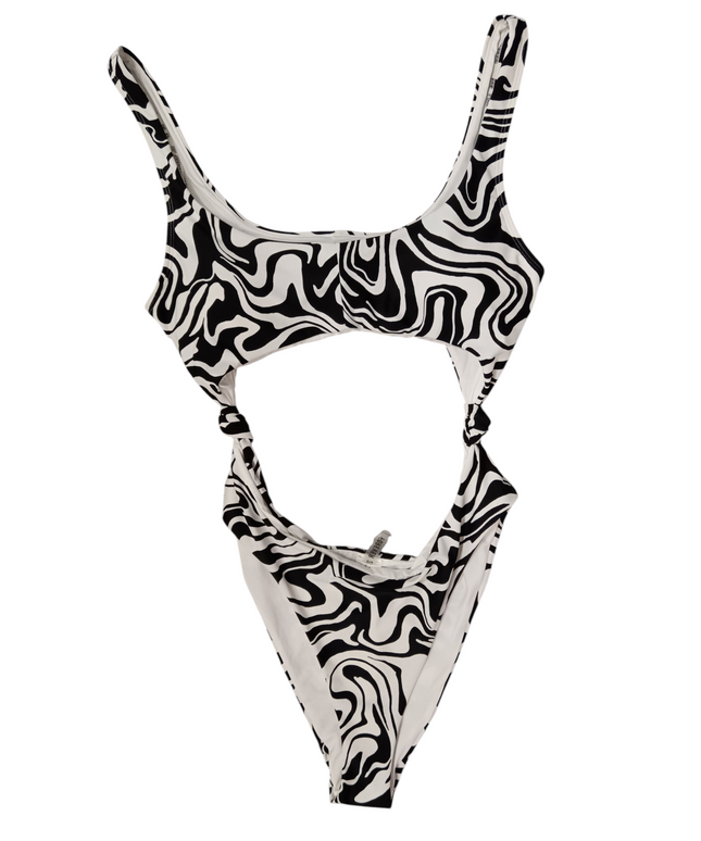 FOREVER21 Women's swimwear black and white