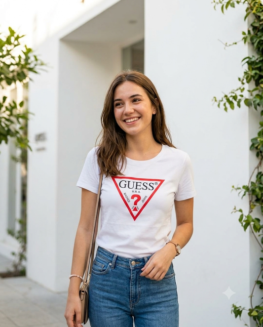 Guess Original Classic Tee - White