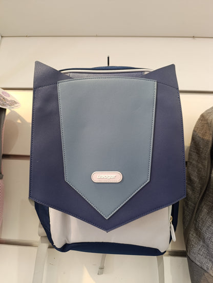 Skyeare Geometric Backpack – Navy & White