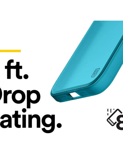 BodyGuardz Solitude Series Gel Case for iPhone 13 Pro - Neon Blue