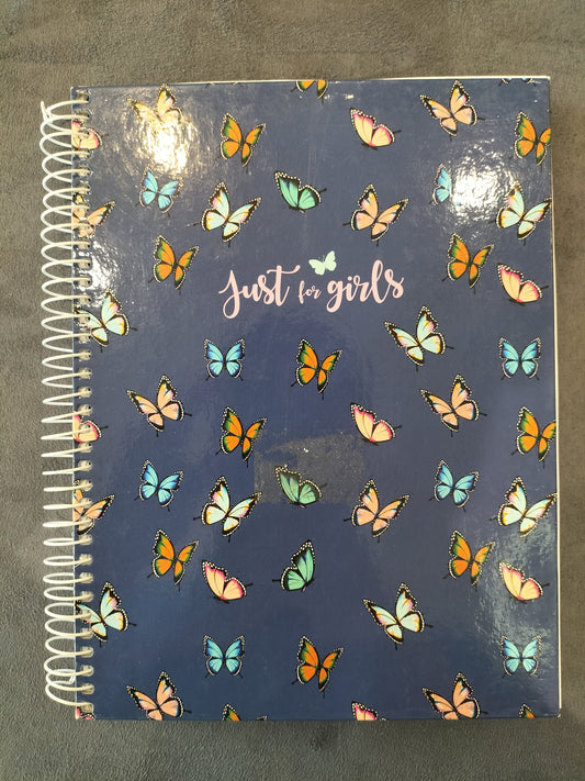 Ambar "Just For Girls" Butterfly Blue Notebook