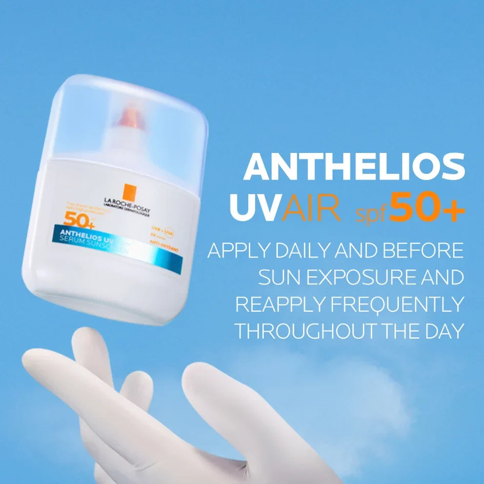 La Roche-Posay Anthelios UVAIR Serum Sunscreen SPF50+ with Hyaluronic Acid, Niacinamide & Vitamin E 50ml