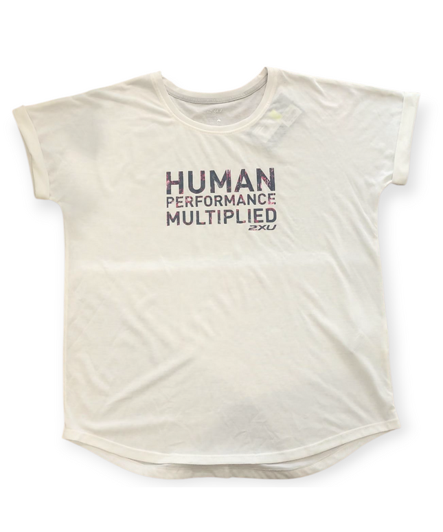 URBAN EXTENDED SLEEVE WOMEN'S CREW TEE WITH PRINT