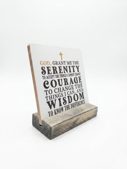 Wooden Christian Gift Quote - (Dz095-Jk)