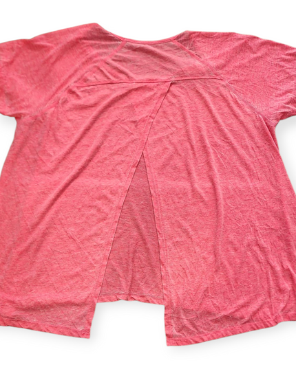 RBK PINK WOMEN'S T SHIRT WITH SLIT BACK