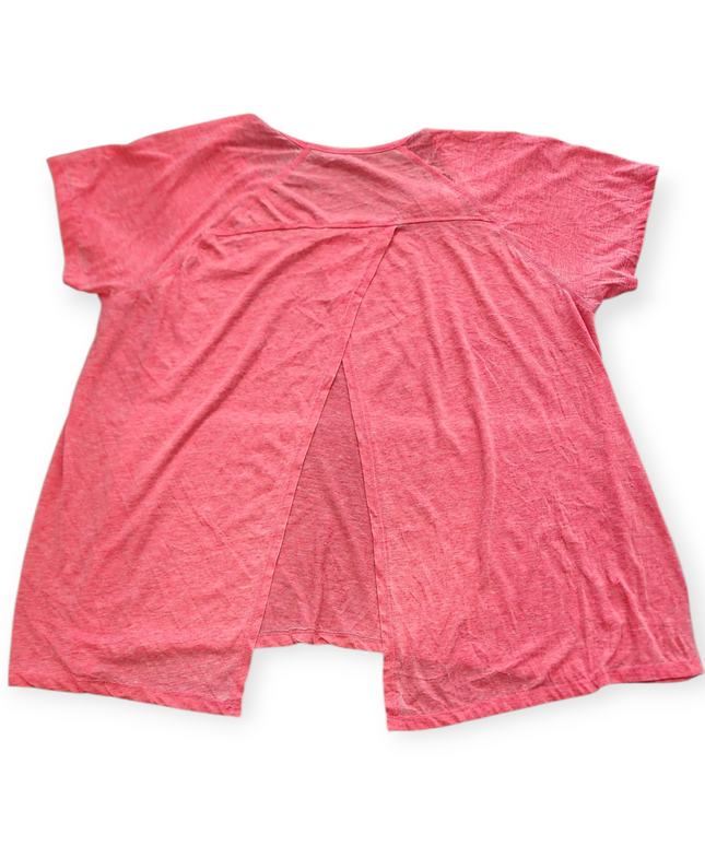 RBK PINK WOMEN'S T SHIRT WITH SLIT BACK