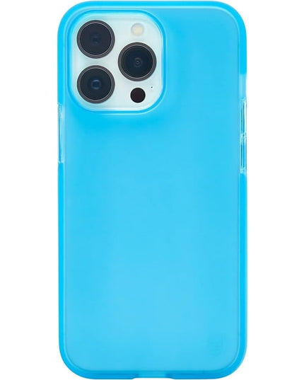 BodyGuardz Solitude Series Gel Case for iPhone 13 Pro - Neon Blue