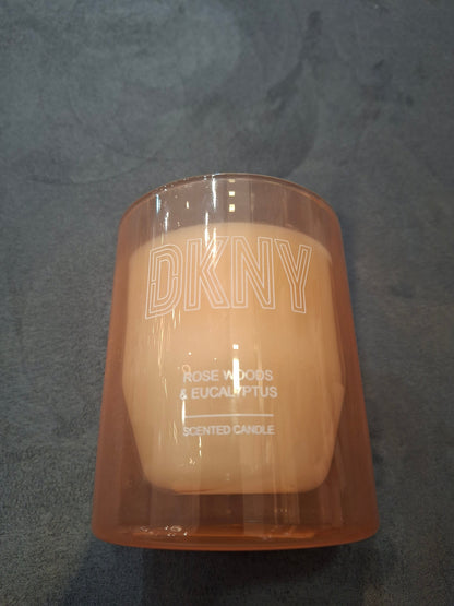 Dkny Rose Woods & Eucalyptus Glass Scented Candle- Blush