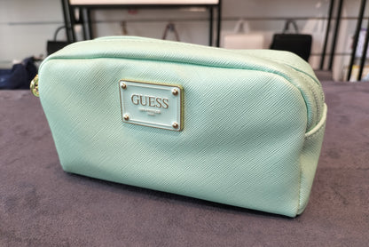 Guess Cosmetic Bag with Metallic Logo Plaque