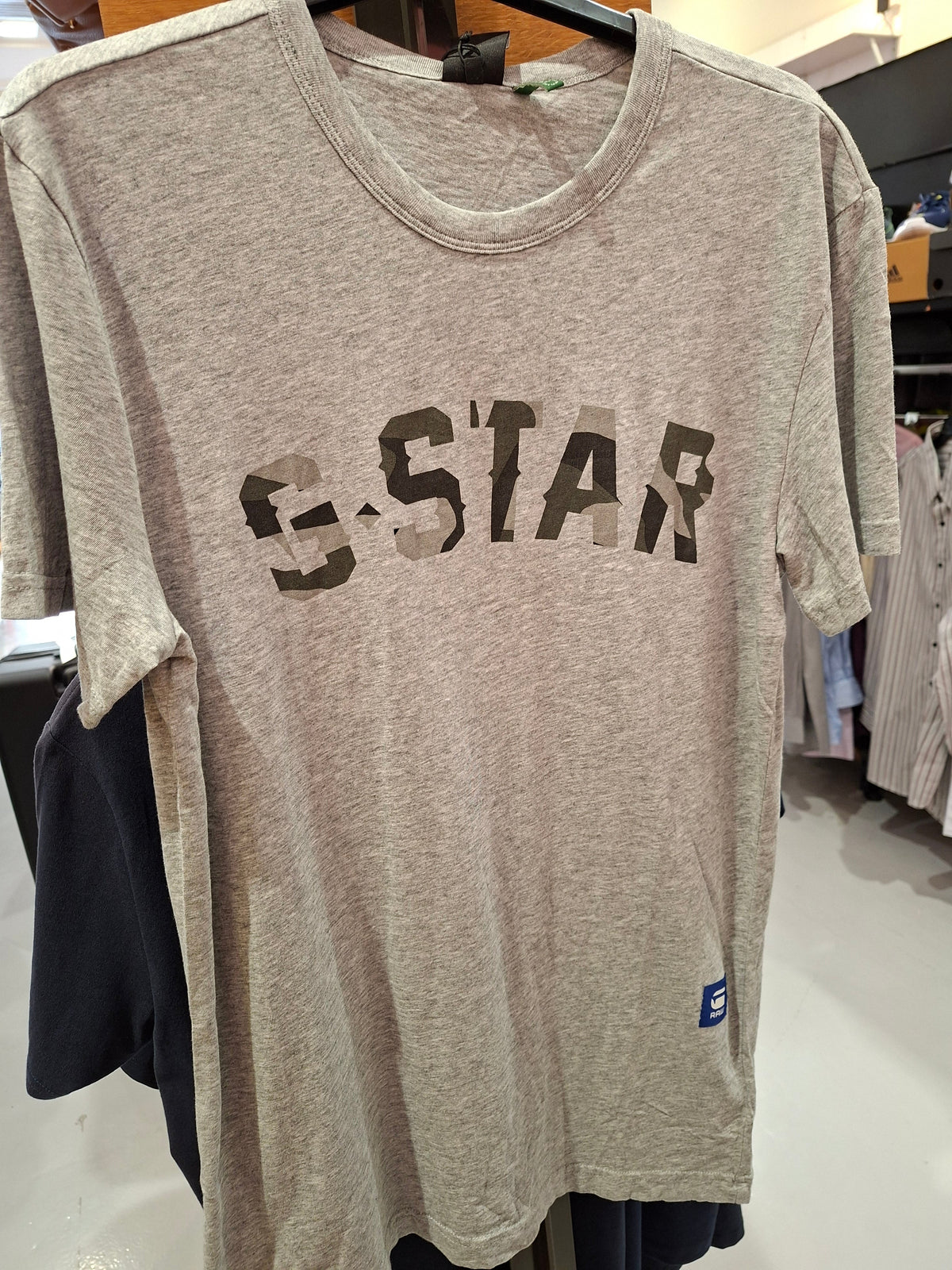 G-Star Raw Men'S Straight Graphic T-Shirt – Grey Heater