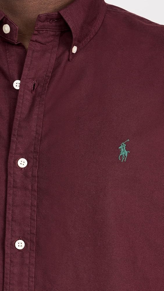Polo Ralph Lauren Men's Oxford Shirt, Wine