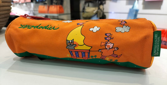 United Colors of Benetton Zerododici Round Pencil Case - Orange
