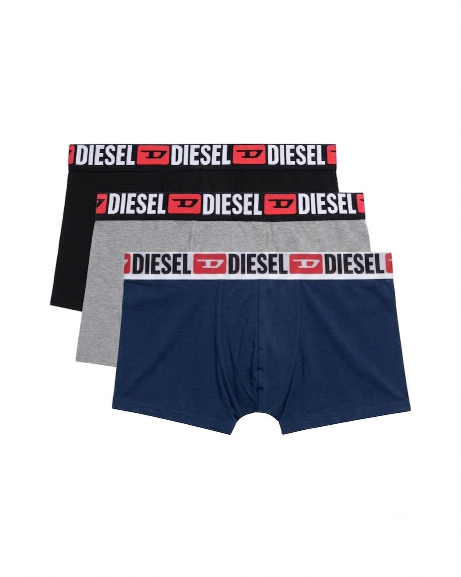 Diesel 3 Pack Cotton Stretch Boxer Trunks