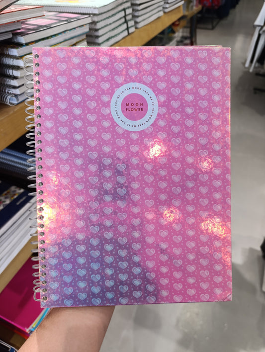Moon Flower Silk Notebook